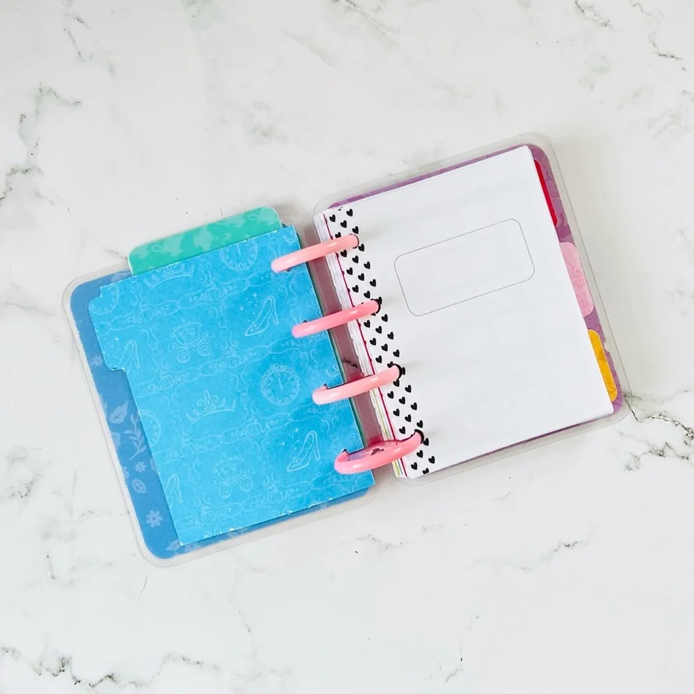 Disney princess Micro happy planner size undated months and weekly layouts